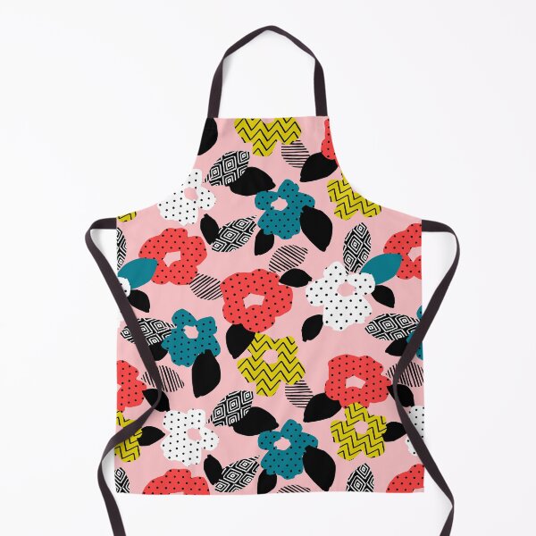 Item preview, Geometric Garden — Abstract Multicolor Floral Seamless Pattern on Pink designed and sold by NicolaZhukov.