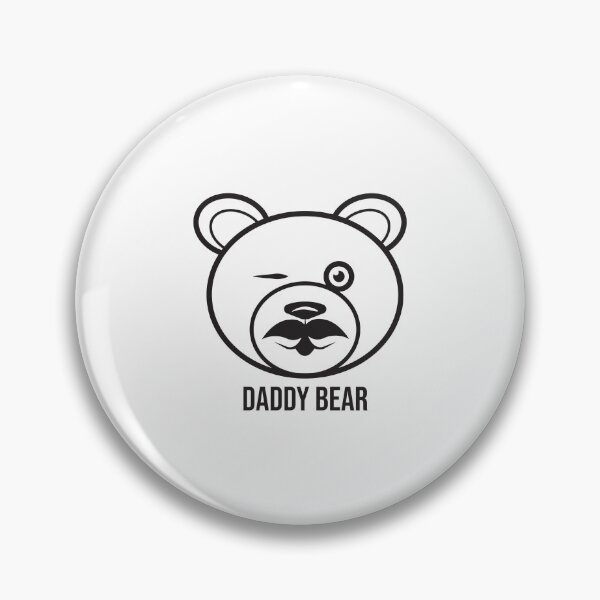 Item preview, Daddy Bear Outline Minimalist Gay Bear Design designed and sold by RyanGDesign.