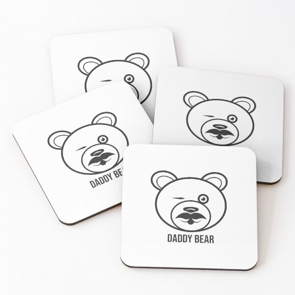 Item preview, Daddy Bear Outline Minimalist Gay Bear Design designed and sold by RyanGDesign.
