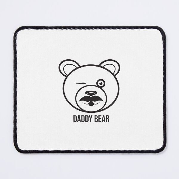 Item preview, Daddy Bear Outline Minimalist Gay Bear Design designed and sold by RyanGDesign.