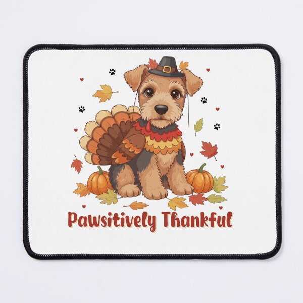 Item preview, Pawsitively Thankful Airedale Terrier Thanksgiving Cute Fall designed and sold by The Real Life Symphony.