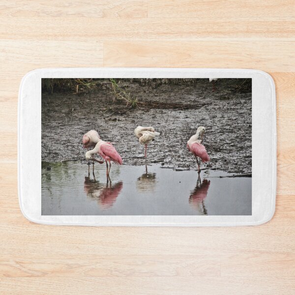 Item preview, Roseate Spoonbills in Wetlands designed and sold by Cynthia48.