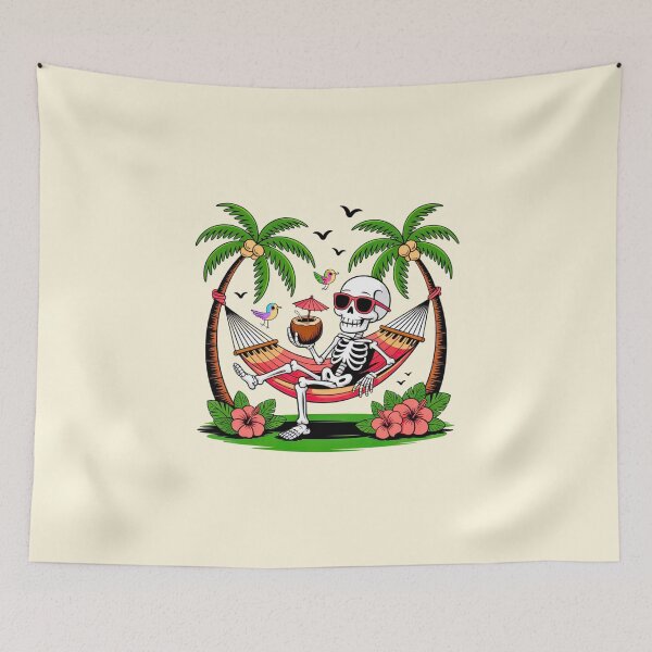 Item preview, Skeleton with Parrot and Coconut designed and sold by VibrArtco.