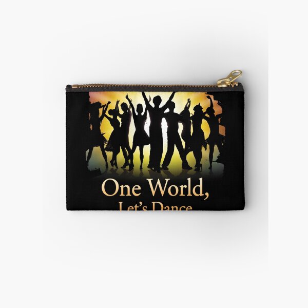 Item preview, Silhouette of multiple dance styles glowing One World, Let's Dance 1 designed and sold by Neon G.