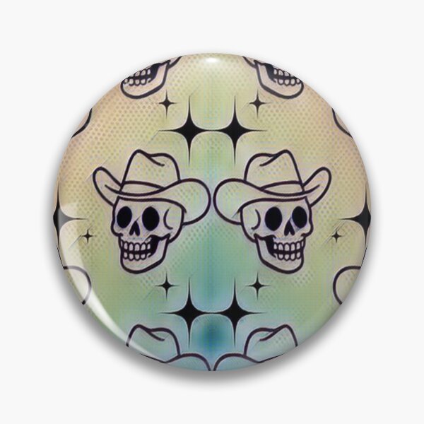 Item preview, Cowboy Skull Pattern Gradient Western Goth Art #2 designed and sold by creativerooney.
