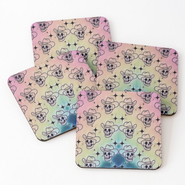 Item preview, Cowboy Skull Pattern Gradient Western Goth Art #2 designed and sold by creativerooney.