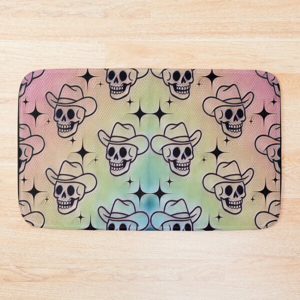 Item preview, Cowboy Skull Pattern Gradient Western Goth Art #2 designed and sold by creativerooney.