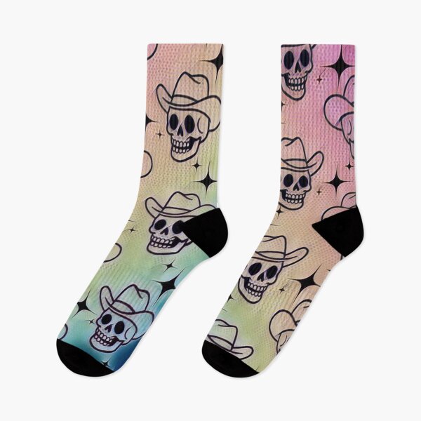 Item preview, Cowboy Skull Pattern Gradient Western Goth Art #2 designed and sold by creativerooney.