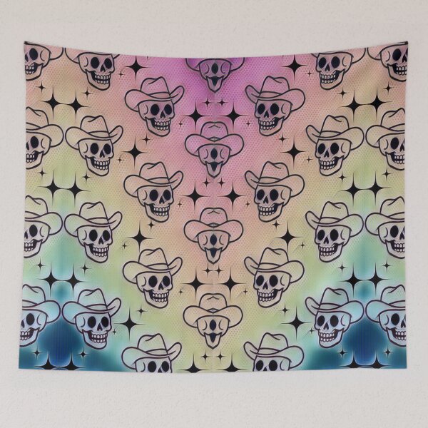 Item preview, Cowboy Skull Pattern Gradient Western Goth Art #2 designed and sold by creativerooney.