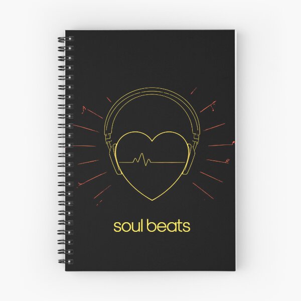 Item preview, Soul Beats: auriculares con forma de corazón brillante con líneas musicales a su alrededor 2 designed and sold by Neon G.