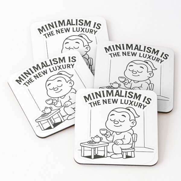 Item preview, Minimalism is the New Luxury – Tea in Peace designed and sold by Boldolka.