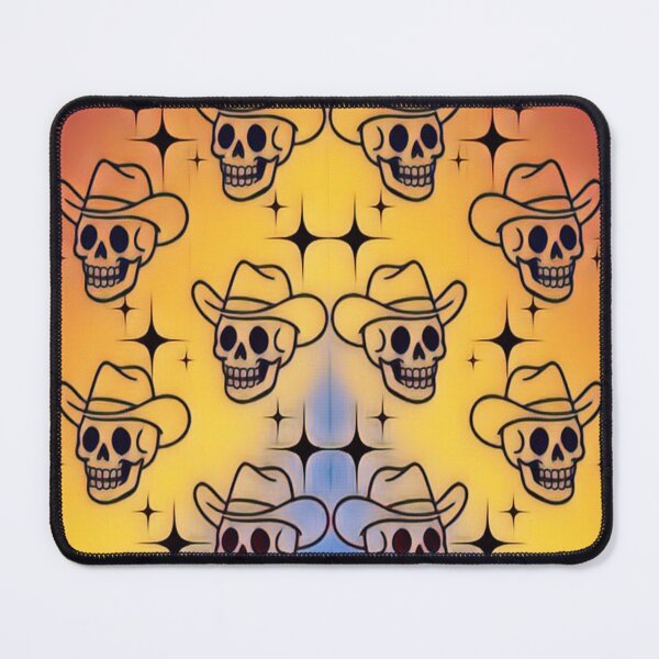 Item preview, Cowboy Skull Pattern Gradient Western Goth Art #3 designed and sold by creativerooney.
