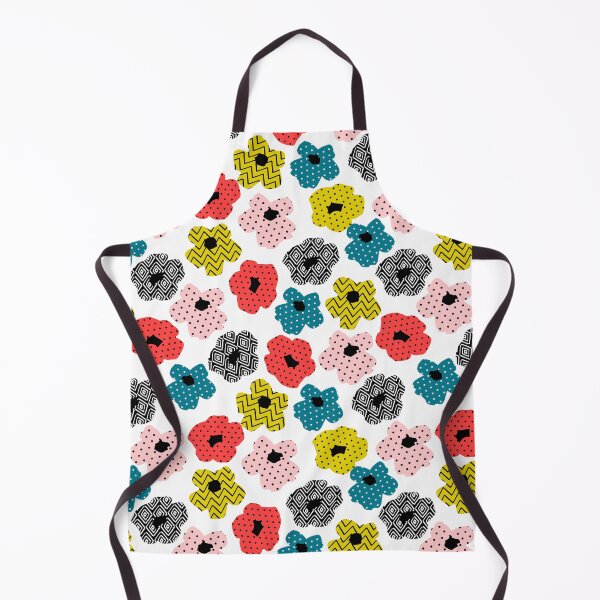 Item preview, Polka Petals — Abstract Multicolor Floral Seamless Pattern on White designed and sold by NicolaZhukov.