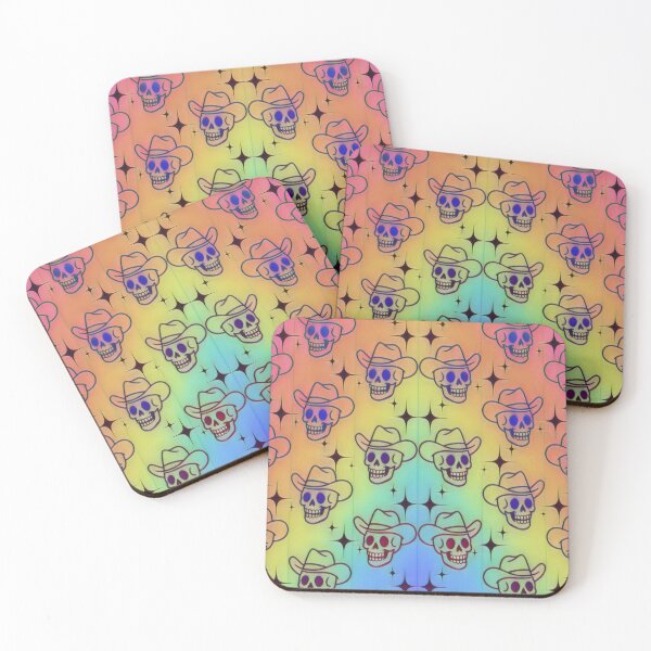 Item preview, Cowboy Skull Pattern Gradient Western Goth Art #4 designed and sold by creativerooney.