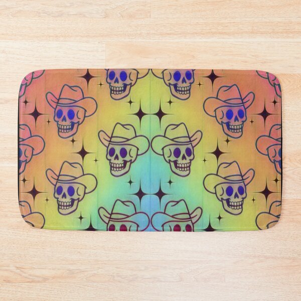 Item preview, Cowboy Skull Pattern Gradient Western Goth Art #4 designed and sold by creativerooney.