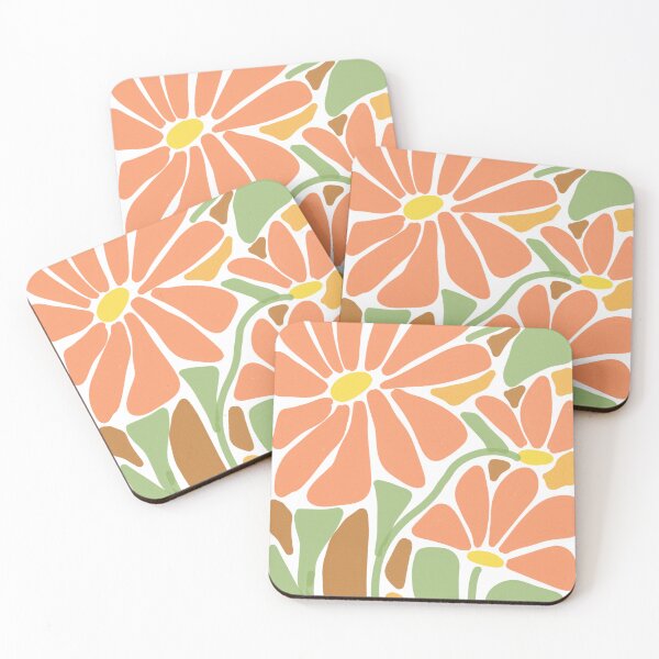 Item preview, Orange colour flowers pattern  designed and sold by Chirayu1111.