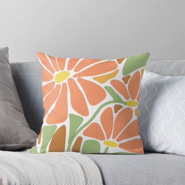 Item preview, Orange colour flowers pattern  designed and sold by Chirayu1111.