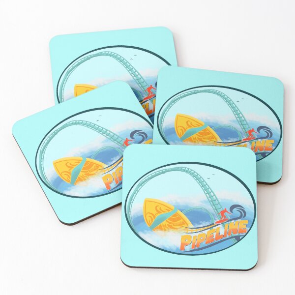 Item preview, Pipeline Coaster Oval designed and sold by KLTcreations.