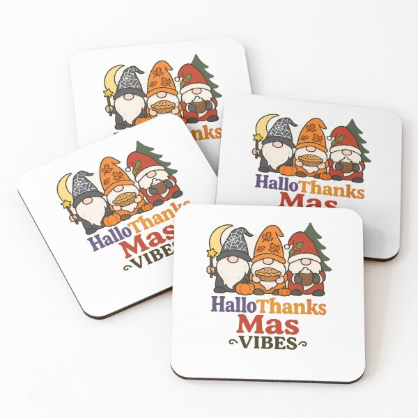 Item preview, HalloThanksMas Vibes Gnomes – Halloween, Thanksgiving & Christmas Holiday Trio designed and sold by DailyDrivesct.