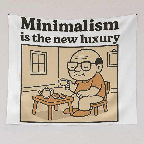Item preview, Minimalism is the New Luxury – Retro Tea Time designed and sold by Boldolka.