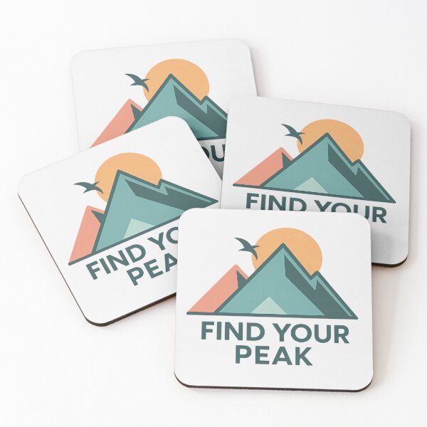 Item preview, Find Your Peak – Retro Mountain Hiking Adventure Quote designed and sold by Raslanity.