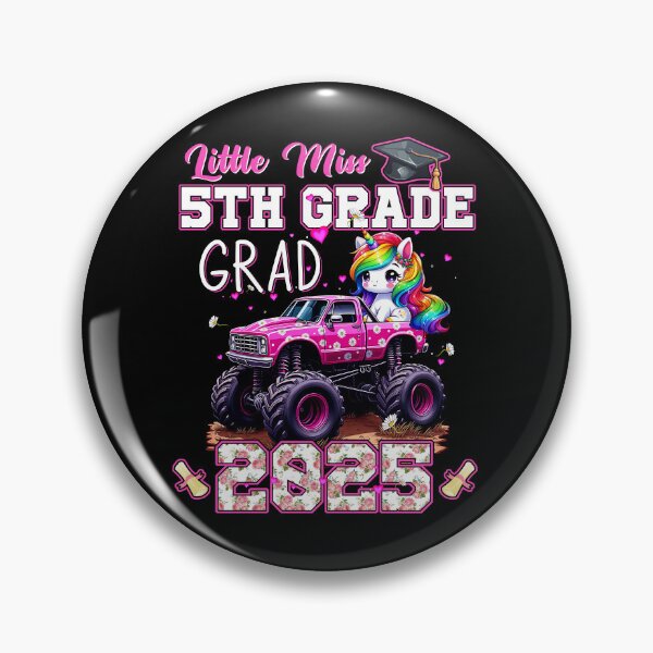 Item preview, Little Miss 5th Grade Graduation Graduate Unicorn Monster Truck designed and sold by rioferdee.