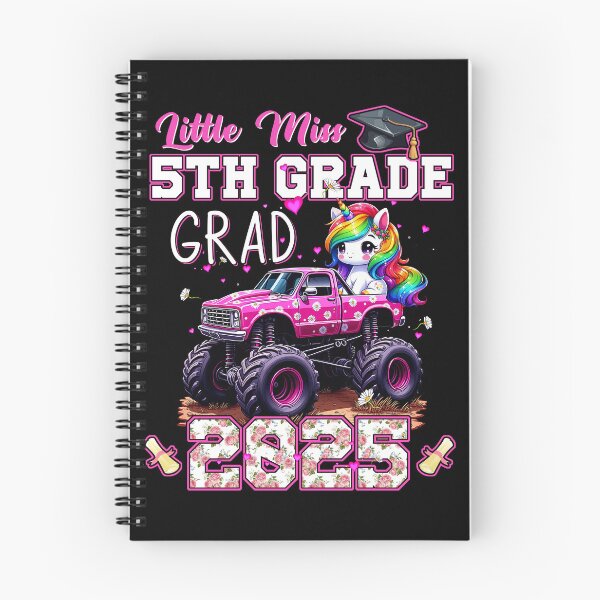 Item preview, Little Miss 5th Grade Graduation Graduate Unicorn Monster Truck designed and sold by rioferdee.