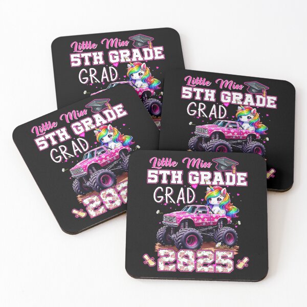 Item preview, Little Miss 5th Grade Graduation Graduate Unicorn Monster Truck designed and sold by rioferdee.