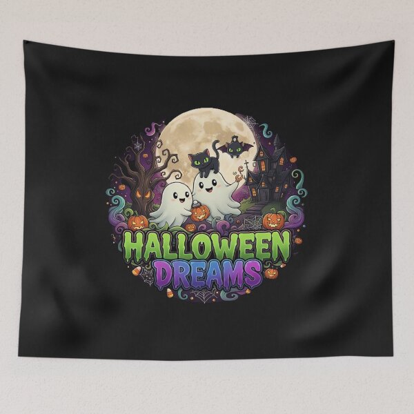 Item preview, Halloween Dreams | Cute Spooky Ghosts, Pumpkins & Haunted Night Design designed and sold by Raslanity.