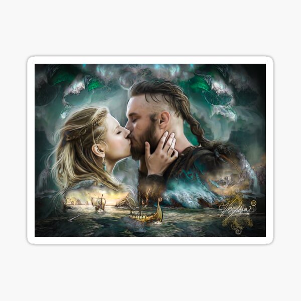 Vikings Lagertha & Ragnar Lothbrok Sticker