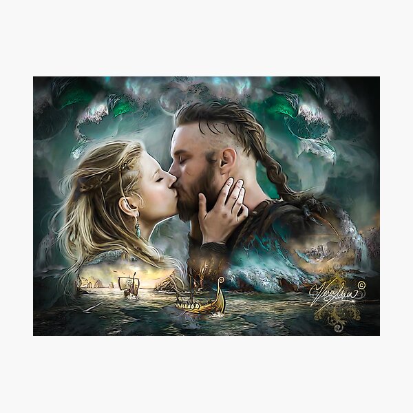 Vikings Lagertha & Ragnar Lothbrok Photographic Print