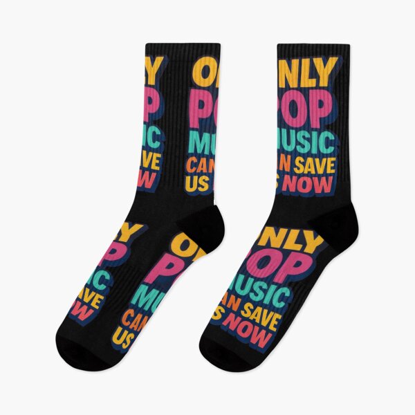 Item preview, Only Pop Music Can Save Us Now – Bold Colorful Typography designed and sold by creativerooney.