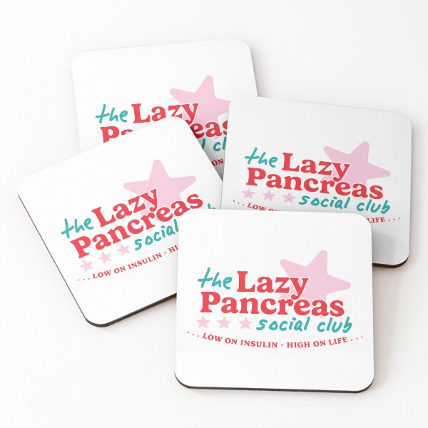 Item preview, Lazy Pancreas Social Club – Fun Diabetes Humor Design designed and sold by HotFluff.