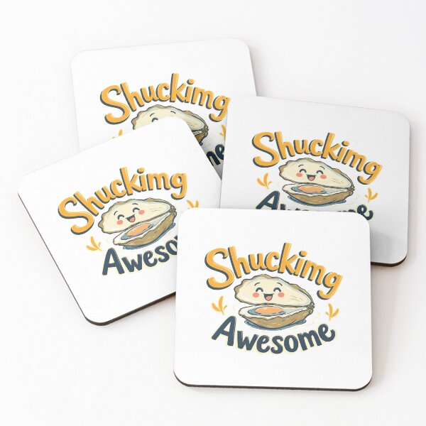 Item preview, Shucking Awesome Funny Oyster Pun designed and sold by TeeARTHY.