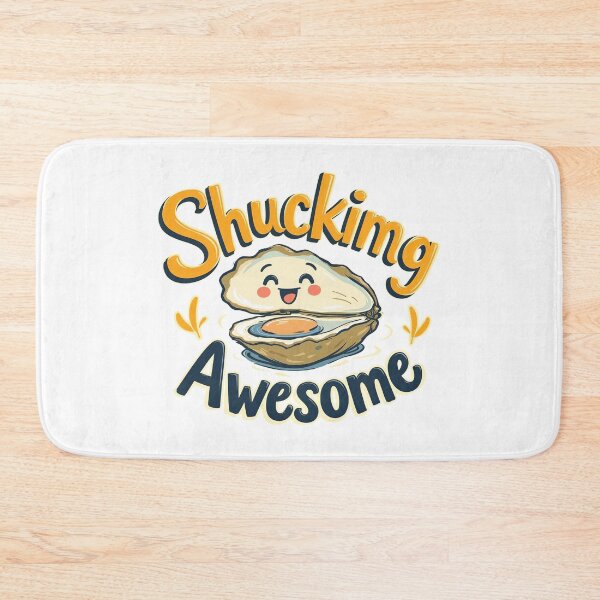 Item preview, Shucking Awesome Funny Oyster Pun designed and sold by TeeARTHY.