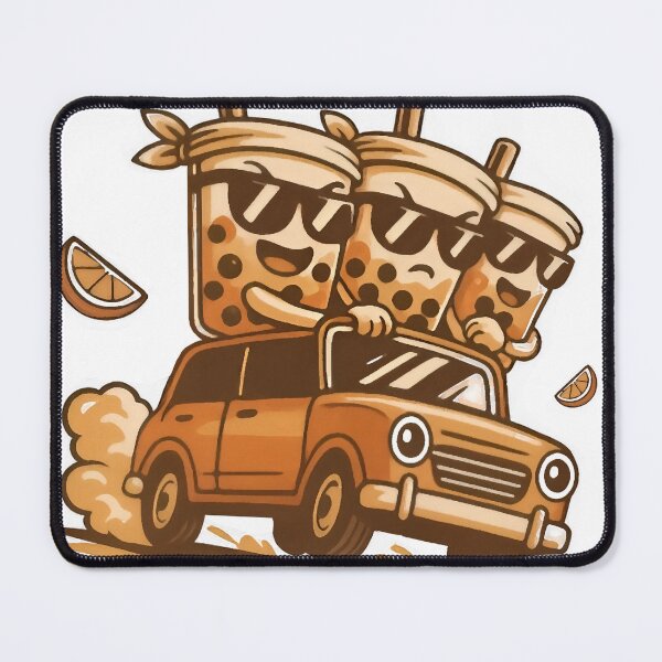 Item preview, Catch Us If You Can - Tapioca Dan Bubble Tea Escape Japanese Design designed and sold by Alchemy Ink.