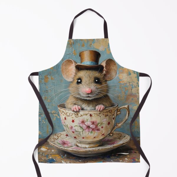 Item preview, Whimsical Mouse in Teacup designed and sold by WitchyGypsyCo.