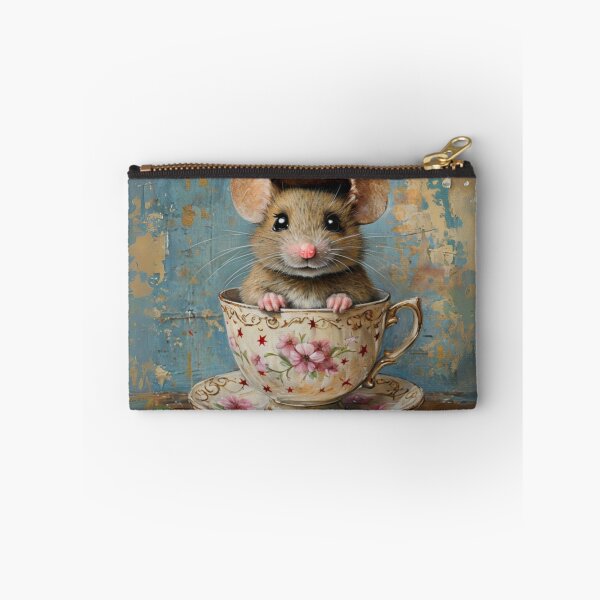 Item preview, Whimsical Mouse in Teacup designed and sold by WitchyGypsyCo.