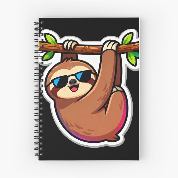 Item preview, Cool Sloth - Funny "Just Chilling" designed and sold by Dazai_shop⭐⭐⭐⭐⭐.