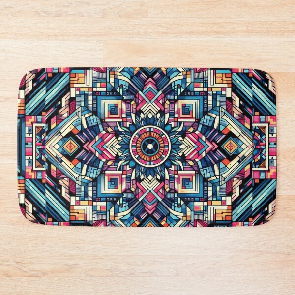 Item preview, Colorful geometric decorative pattern  designed and sold by Dogandesighn.