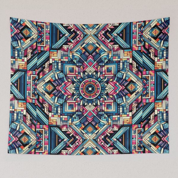 Item preview, Colorful geometric decorative pattern  designed and sold by Dogandesighn.