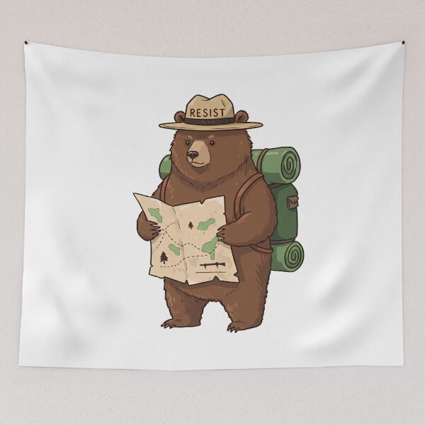 Item preview, Hiking Bear Outdoor Explorer designed and sold by TeeARTHY.