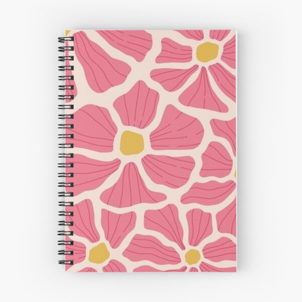 Item preview, Bold Pink Floral Pattern Retro Flower Design designed and sold by Kruti Collection.
