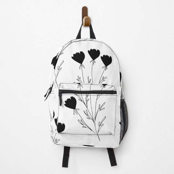 Item preview, Elegant Minimalist Black Floral Pattern | Modern Botanical Design designed and sold by AcuarelasCA.