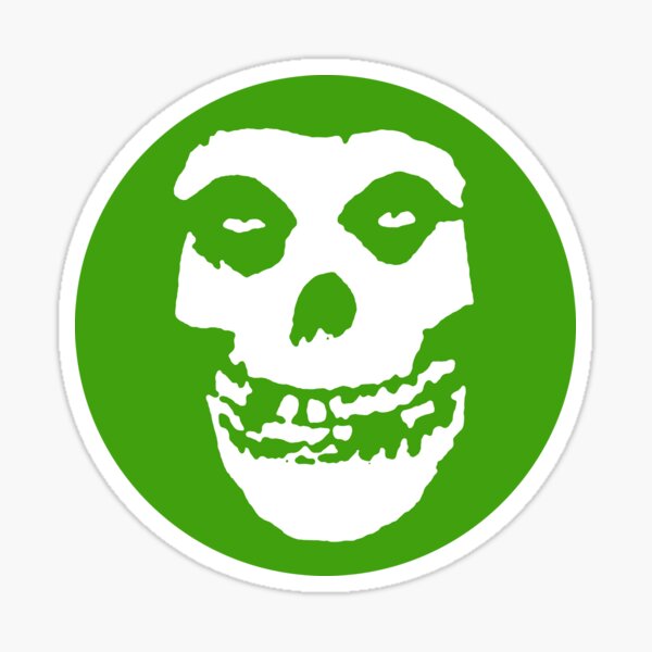 Crimson Ghost Vintage B Movie Retro Punk Rock Goth Green Graphic Sticker