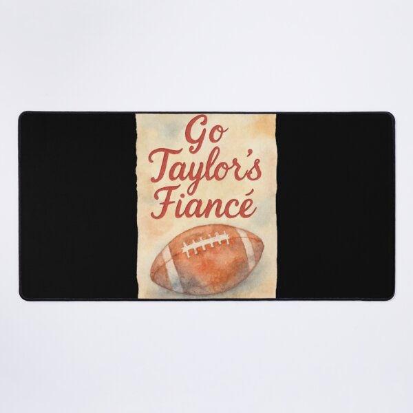 Item preview, Go Taylor's Fiancé Watercolor Football designed and sold by creativerooney.