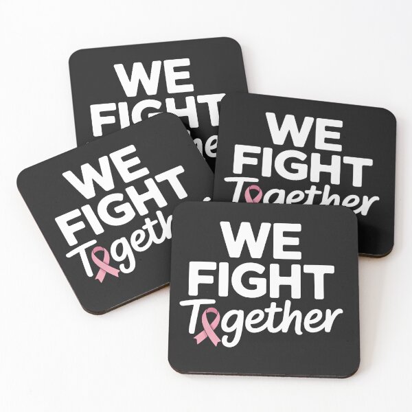 Item preview, We Fight Together - Strong Typography Breast Cancer Awareness designed and sold by DarylWelsh2024.