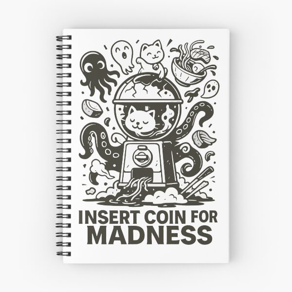 Item preview, Insert Coin for Madness - Capsule Chaos Gacha Machine Japanese designed and sold by Alchemy Ink.