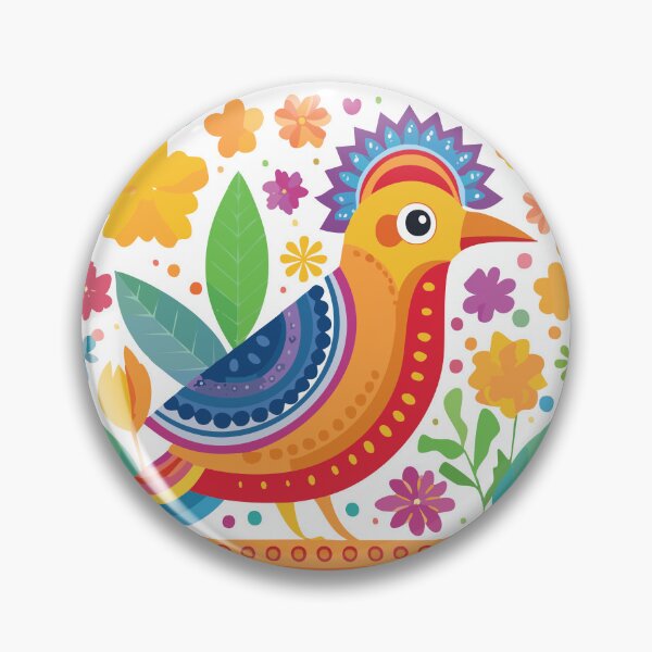 Item preview, Mexican Fiesta Floral Bird designed and sold by Watelse.