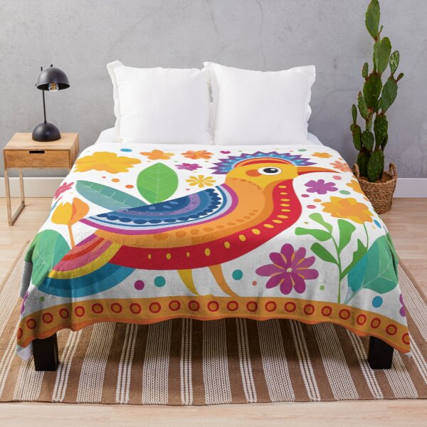 Item preview, Mexican Fiesta Floral Bird designed and sold by Watelse.